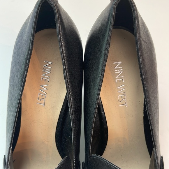 NINE WEST BLACK POINTED TOE HEELS - Picture 3 of 9